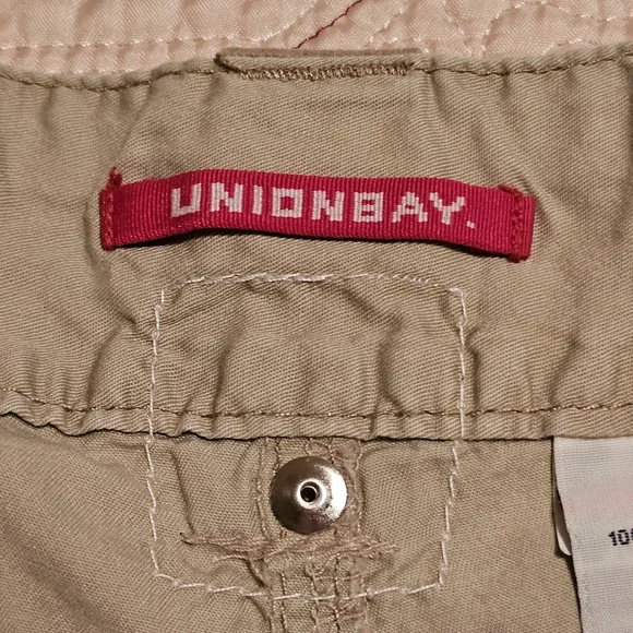 Union Bay Lightweight Shorts Tan Beige 100% Cotton Size 9 - Picture 8 of 14